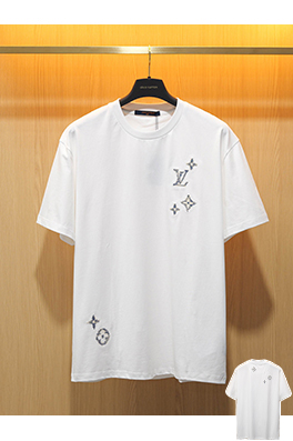ルイヴィトンスーパーコピー Monogram Sashiko 刺繍入りオーガニックコットン半袖Tシャツ