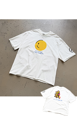 セントマイケル IT'S A START I M NOT DONE YET コラボレーションレター入り半袖Tシャツ