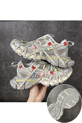 バレンシアガ 3XL Sneakers 10代 メッシュレースアップローカットレトロダッドシューズ