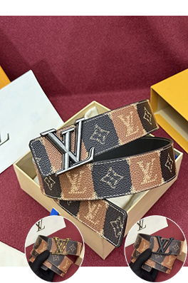 ルイヴィトンブランドスーパーコピー LV nitiales College Monogram Heritage リバーシブルベルト