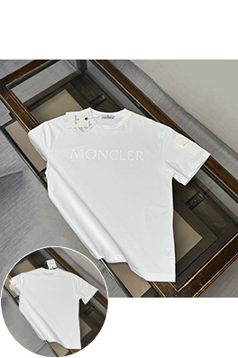 モンクレール 新作サマースタイルレタープリントロゴ ゆったり半袖Tシャツ