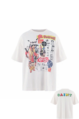 セントマイケル パンクカルチャーとアメリカンレトロスタイルを融合させた半袖Tシャツ
