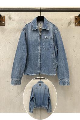 ディオール Dior ブランドロゴ刺繍入りワークウェアデニムジャケット