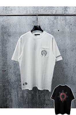 クロムハーツ プリント入りクルーネック半袖Tシャツ