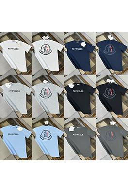 モンクレール Moncler 新作のスタイリッシュなラウンドネック半袖Tシャツ
