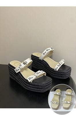 ディオール Dior J'Adior レディースストラップ付きウェッジサンダル
