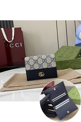 グッチコピー GG Marmont Supreme キャンバス製カードホルダーシリーズ
