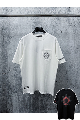 クロムハーツ プリント入りクルーネック半袖Tシャツ