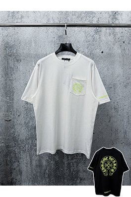 クロムハーツ半袖Tシャツスーパーコピー 新モデルプリント入りクルーネック半袖Tシャツ