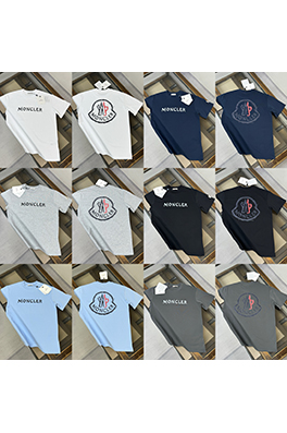 モンクレール Moncler 新作のスタイリッシュなラウンドネック半袖Tシャツ
