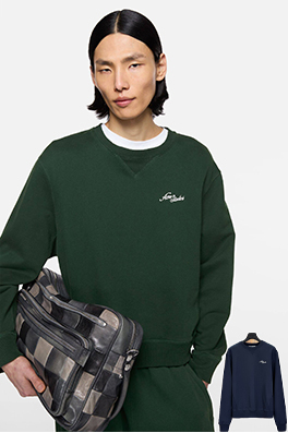 アクネストゥディオズスーパーコピー Acne Studios ロゴ刺繍入りクルーネック スウェットシャツ