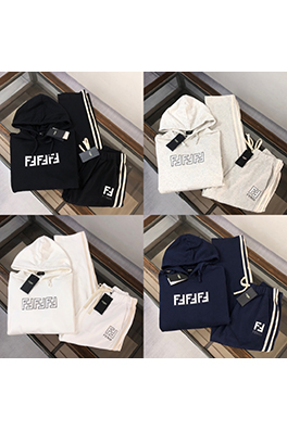 フェンディスーパーコピー FENDI 初秋カップルけフード付きスウェットシャツ＆スウェットパンツセット
