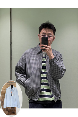 プラダ チェック柄リバーシブル両面ジャケット