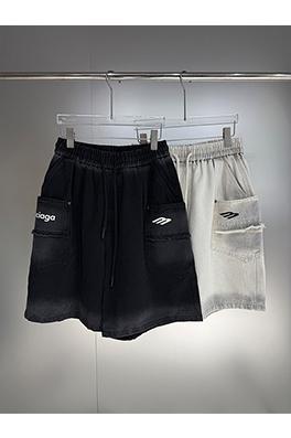 バレンシアガスーパーコピー 26SS 春夏新作 ブリーチ加工ショートパンツ