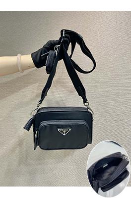 プラダスーパーコピー Re-Nylon クロスグレイン牛革コルクショルダーバッグ