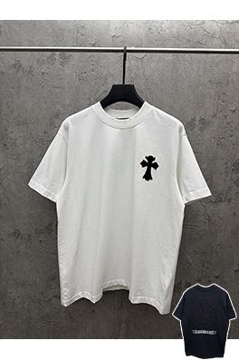 クロムハーツ  26SS 春夏新作 双层貼布刺繍 半袖Tシャツ
