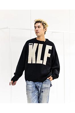 セント マイケルコピー Saint KLF 破壊するクルーネックセーター