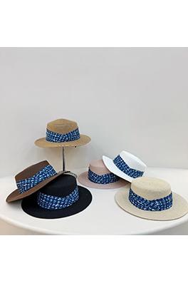 ルイヴィトン リボン付き麦わら帽子