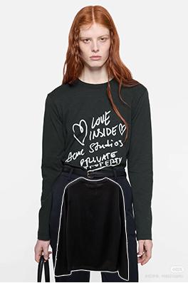 アクネストゥディオズ Acne Studios 手書きのスローガン入り長袖シャツ