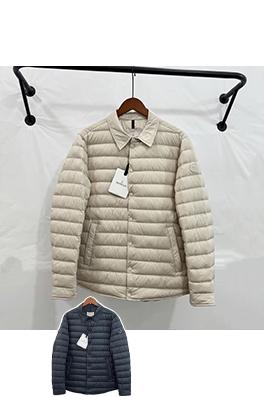 モンクレール シャツカラーの最新メンズ軽量ダウンジャケット