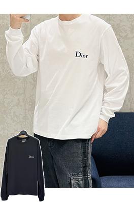ディオールコピー Dior ロゴ刺繍入り長袖シャツ
