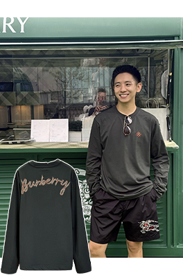 バーバリー BURBERRY 刺繍ロゴ入り長袖シャツ