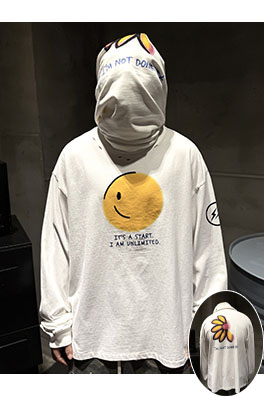 セント マイケル 限定コラボレーション ホワイトインクダイレクトプリント長袖シャツ