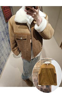 ルイヴィトンスーパーコピー コーデュロイ×ウール切り替えジャケット