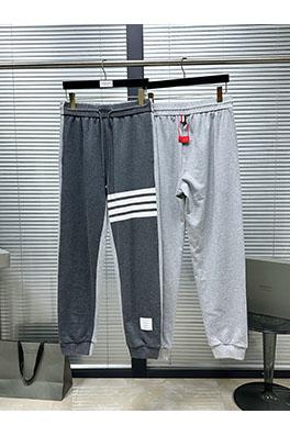 トムブラウン 切り替え・先染め「4バー」スウェットパンツ