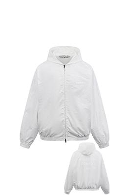 アクネストゥディオズフード付きジャケットスーパーコピー Acne Studios ロゴプリント入りフード付きジャケット