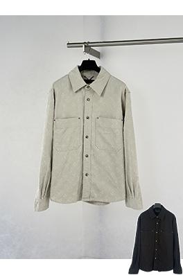 ルイヴィトン ダークモノグラムデニムシャツジャケット