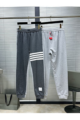 トムブラウン 切り替え・先染め「4バー」スウェットパンツ