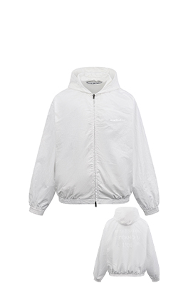アクネストゥディオズフード付きジャケットスーパーコピー Acne Studios ロゴプリント入りフード付きジャケット