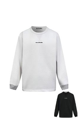アクネストゥディオズ ロゴプリント クルーネックスウェットシャツ