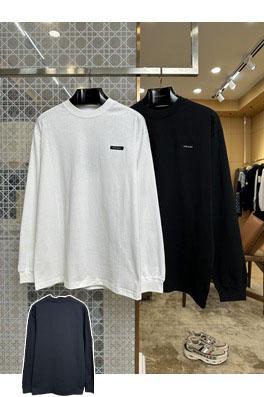 プラダ ロゴ入りクルーネック長袖シャツ