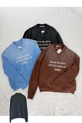 アクネストゥディオズ Acne Studios ダメージウォッシュジップアップベースボールスウェットシャツ