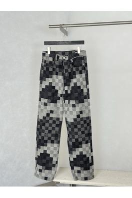 ルイヴィトン モザイクチェック柄ジーンズ