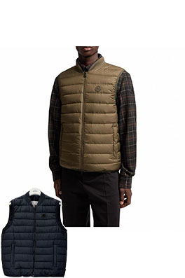 モンクレール ベースボール襟付きダウンベスト