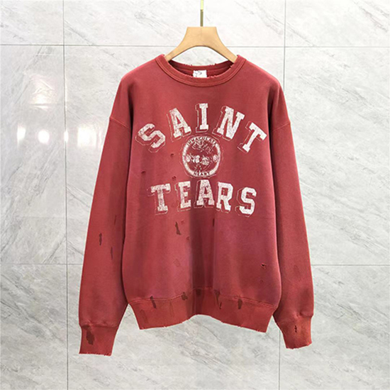 セント マイケル偽物 × TEARS コラボ  メンズ レディース長袖 Tシャツ高品質