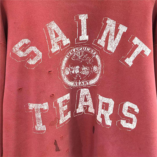 セント マイケル偽物 × TEARS コラボ  メンズ レディース長袖 Tシャツ高品質
