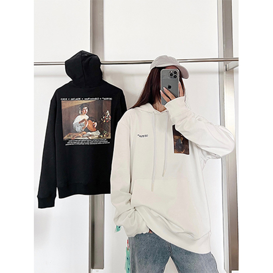 オフホワイト偽物 メンズレディース パーカー フード Tシャツ