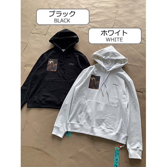 オフホワイト偽物 メンズレディース パーカー フード Tシャツ