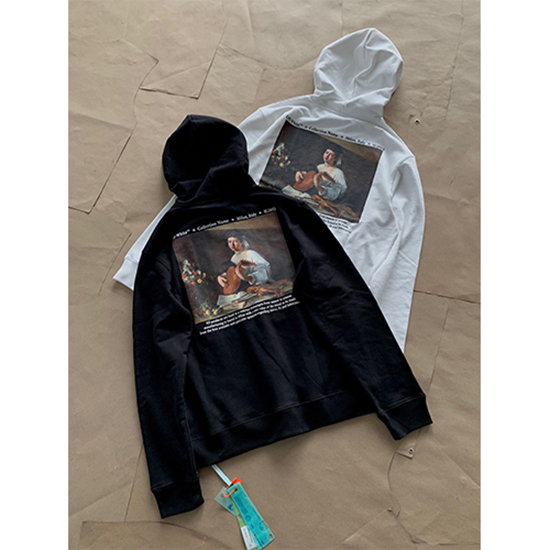 オフホワイト偽物 メンズレディース パーカー フード Tシャツ