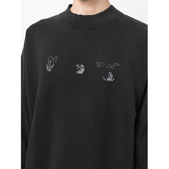オフホワイト偽物 長袖  スウェットTシャツ