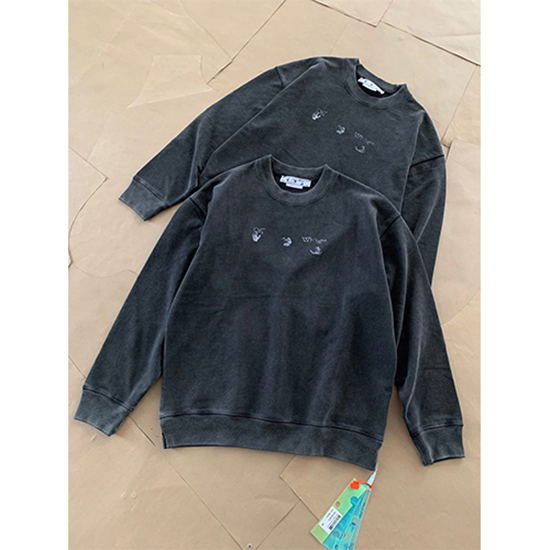 オフホワイト偽物 長袖  スウェットTシャツ