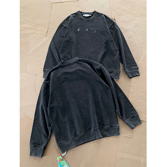 オフホワイト偽物 長袖  スウェットTシャツ
