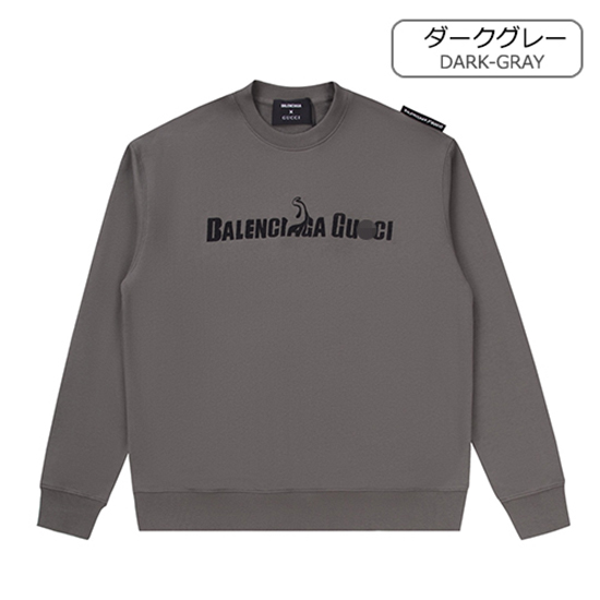 グッチ × バレンシアガコピー   スウェット長袖 Tシャツ