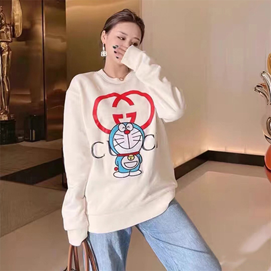 グッチ偽物 × DORAEMONコピー   スウェット長袖 Tシャツ