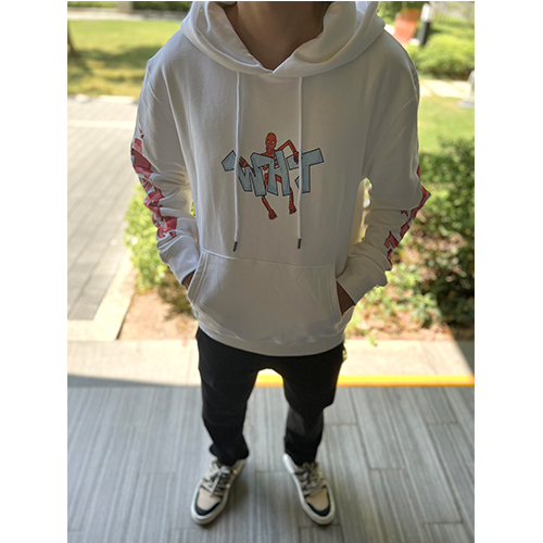 オフホワイトスーパーコピー  フード Tシャツ パーカー