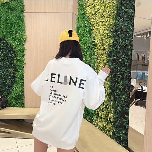 セリーヌスーパーコピー   長袖　スウェットTシャツ 